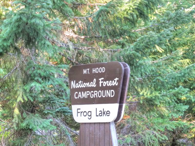 Frog Lake Campground Sign