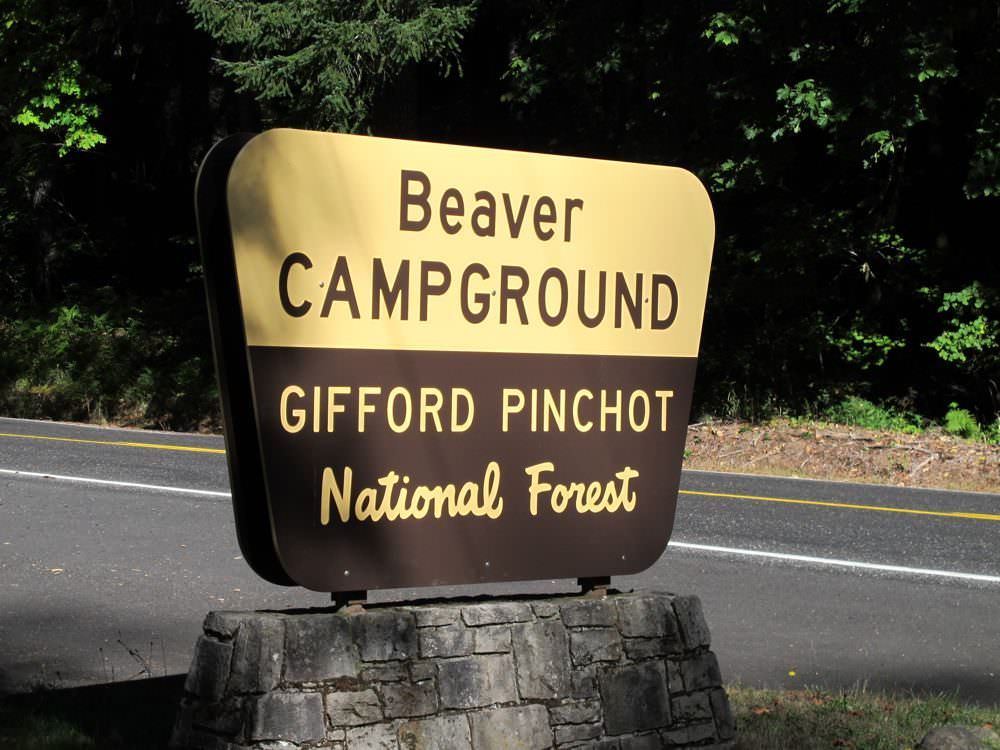 Beaver Campground Sign